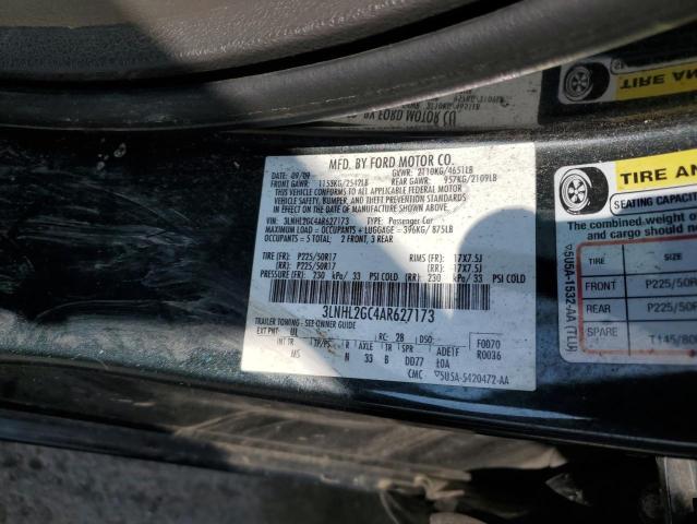 3LNHL2GC4AR627173 - 2010 LINCOLN MKZ BLACK photo 12