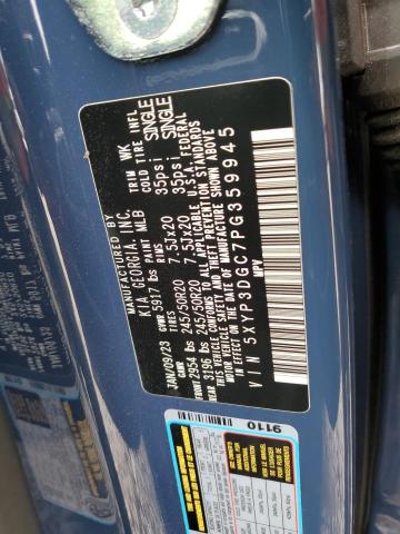 5XYP3DGC7PG359945 - 2023 KIA TELLURIDE EX BLUE photo 13