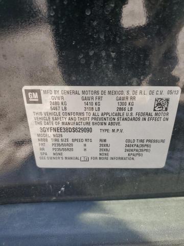 3GYFNEE38DS629090 - 2013 CADILLAC SRX PREMIUM COLLECTION BLACK photo 13