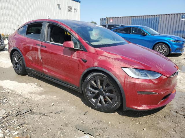 7SAXCDE52SF462245 - 2025 TESLA MODEL X RED photo 4