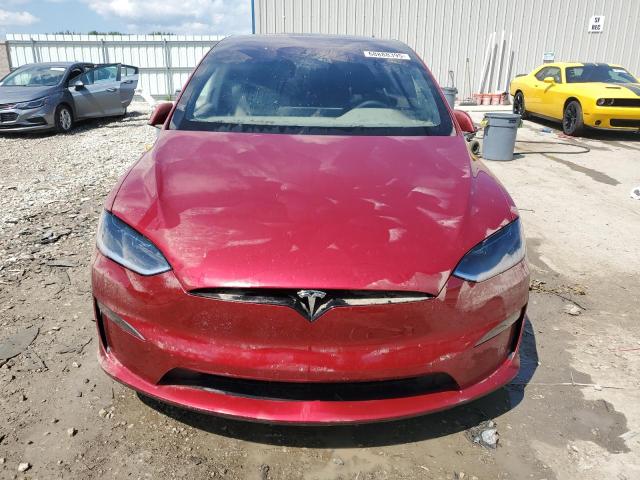 7SAXCDE52SF462245 - 2025 TESLA MODEL X RED photo 5