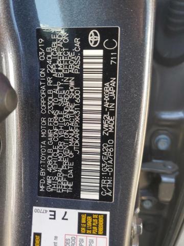 JTDKARFPXK3116001 - 2019 TOYOTA PRIUS PRIM Сірий фото 13