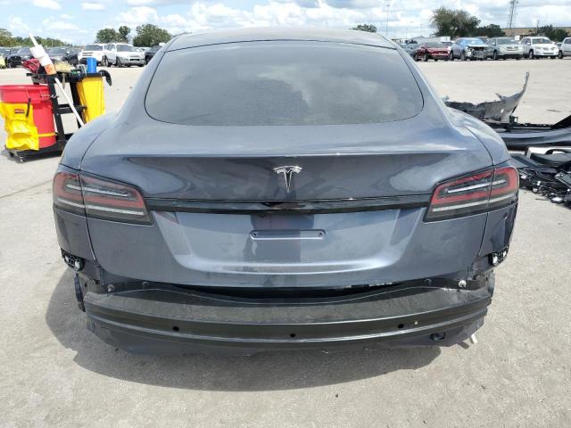 5YJSA1E55NF486166 - 2022 TESLA MODEL S Մոխրագույն լուսանկար 6