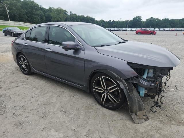 1HGCR3F97HA037841 - 2017 HONDA ACCORD TOURING GRAY photo 4