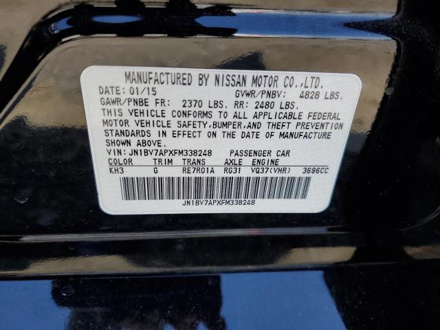 JN1BV7APXFM338248 - 2015 INFINITI Q50 BASE 黑色 照片 12