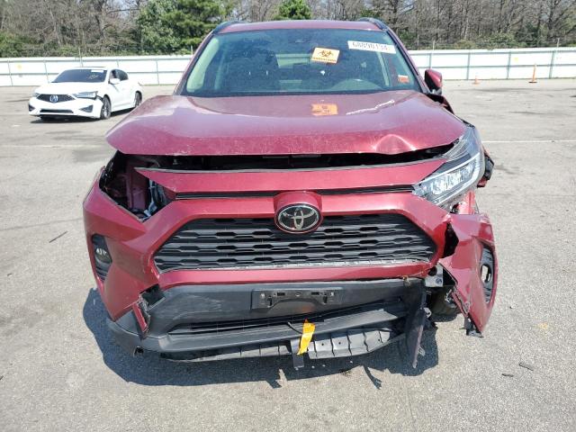 JTMA1RFV0KD018700 - 2019 TOYOTA RAV4 XLE PREMIUM BURGUNDY photo 5