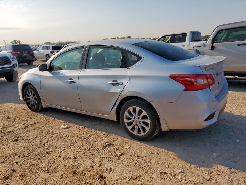 3N1AB7AP6KY279596 - 2019 NISSAN SENTRA S SILVER photo 2