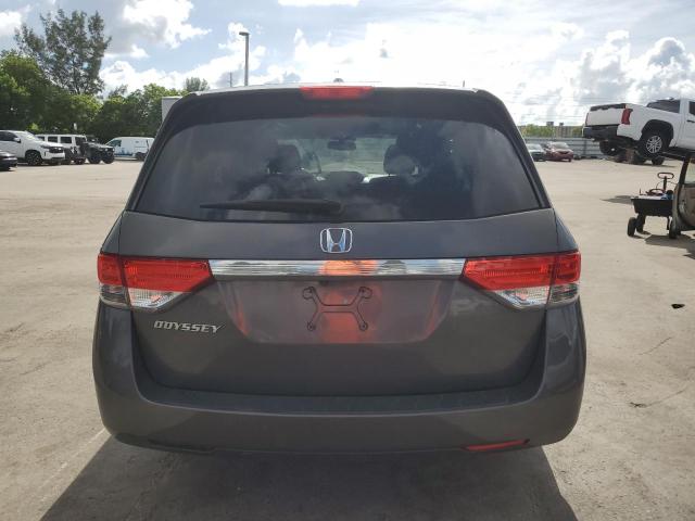 5FNRL5H64EB092579 - 2014 HONDA ODYSSEY EXL GRAY photo 6