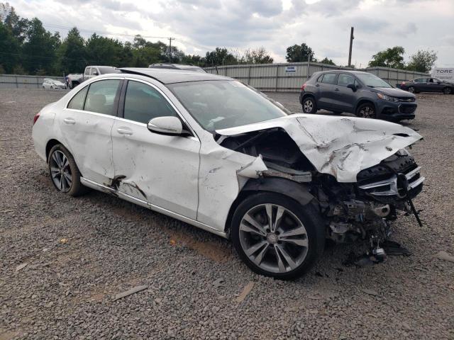 55SWF4KB9FU036454 - 2015 MERCEDES-BENZ C 300 4MATIC WHITE photo 4
