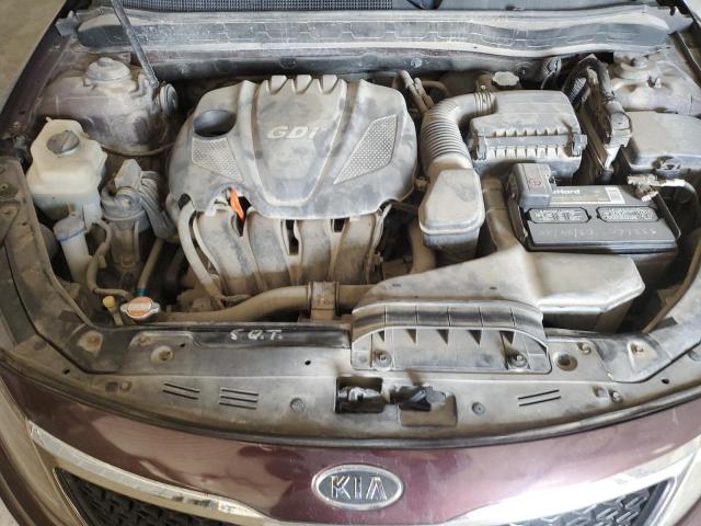 5XXGN4A76CG016502 - 2012 KIA OPTIMA EX MAROON photo 11