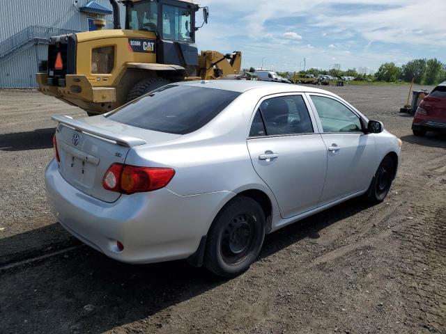 2T1BU4EE8AC261764 - 2010 TOYOTA COROLLA BASE ვერცხლისფერი ფოტო 3