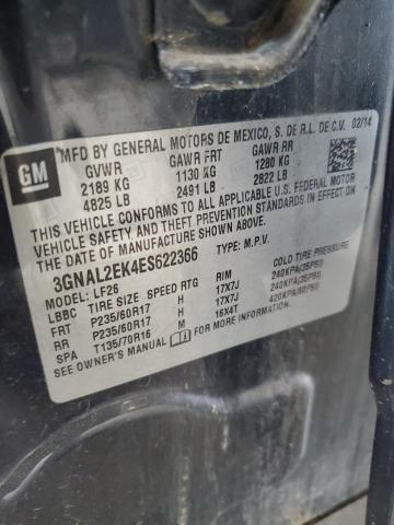 3GNAL2EK4ES622366 - 2014 CHEVROLET CAPTIVA LS 蓝色 照片 14