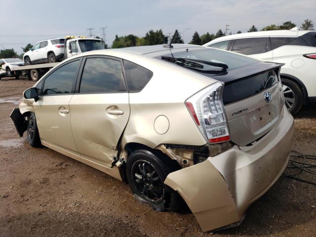 JTDKN3DU3A0078539 - 2010 TOYOTA PRIUS BEIGE photo 2