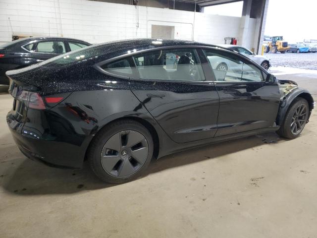 5YJ3E1EB9NF127921 - 2022 TESLA MODEL 3 შავი ფოტო 3