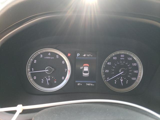 5NPE34AF3JH655121 - 2018 HYUNDAI SONATA SPORT Чорний фото 9