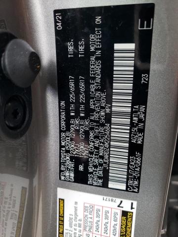 JTJDARDZ4M2254684 - 2021 LEXUS NX 300 BASE 银色 照片 12