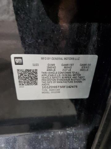 1G1ZD5ST5RF142475 - 2024 CHEVROLET MALIBU LT BLACK photo 13