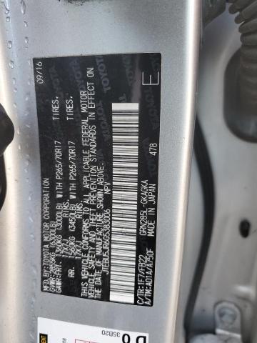 JTEBU5JR6G5383006 - 2016 TOYOTA 4RUNNER SR5/SR5 PREMIUM 银色 照片 13