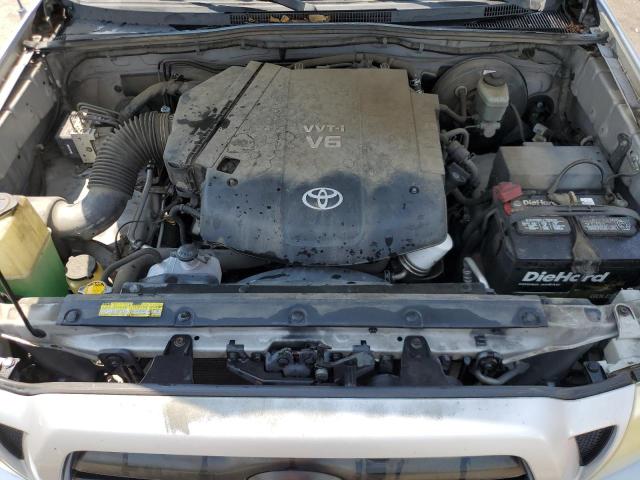 5TELU42N68Z569142 - 2008 TOYOTA TACOMA DOUBLE CAB SILVER photo 11