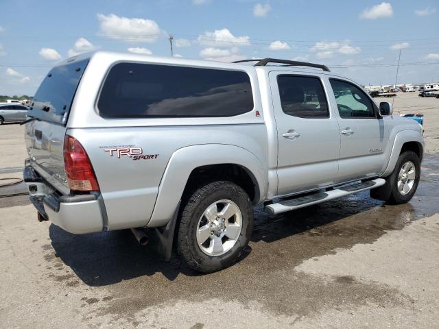 5TELU42N68Z569142 - 2008 TOYOTA TACOMA DOUBLE CAB SILVER photo 3