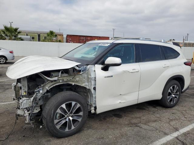 5TDGARAH3LS501955 - 2020 TOYOTA HIGHLANDER HYBRID XLE WHITE photo 1