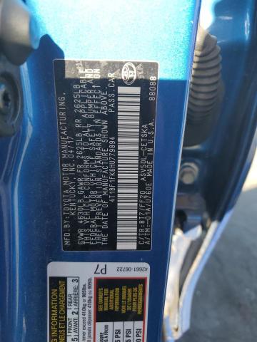 4T1BF1FK6HU779894 - 2017 TOYOTA CAMRY LE BLUE photo 12