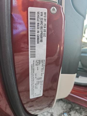 2C4RC1BG1PR509190 - 2023 CHRYSLER PACIFICA TOURING L RED photo 13