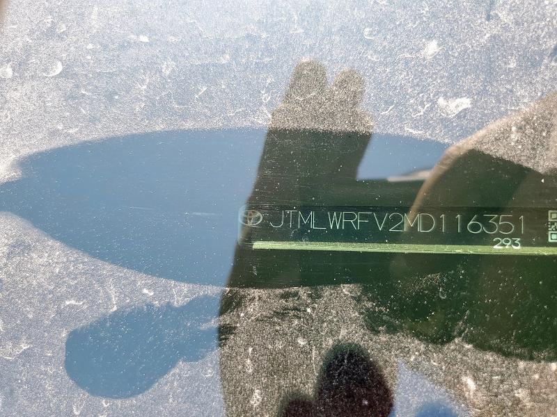 JTMLWRFV2MD116351 - 2021 TOYOTA RAV4 LE 银色 照片 13