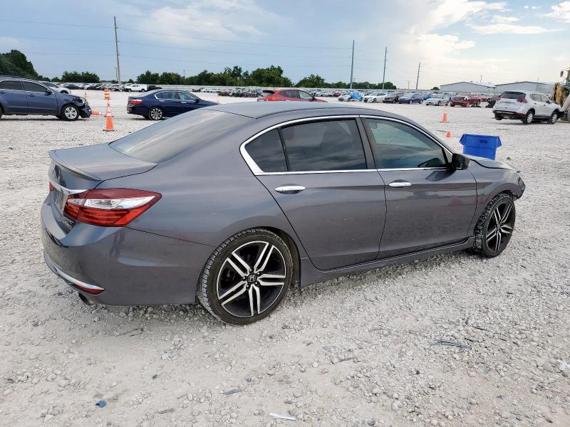1HGCR2F50GA151539 - 2016 HONDA ACCORD SPORT GRAY photo 3