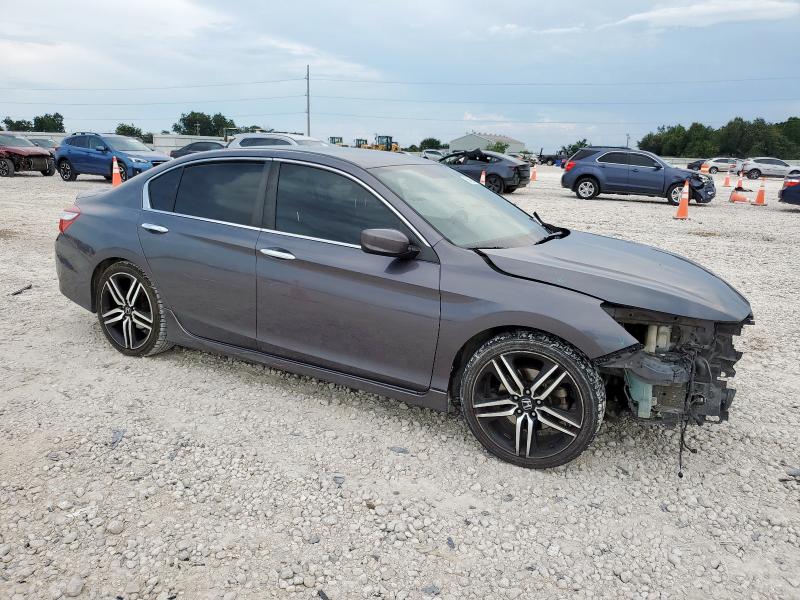 1HGCR2F50GA151539 - 2016 HONDA ACCORD SPORT GRAY photo 4