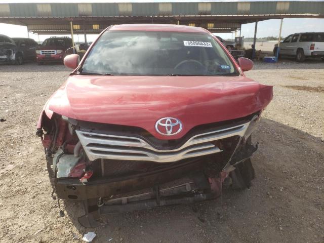 4T3ZA3BB2AU037407 - 2010 TOYOTA VENZA RED photo 5