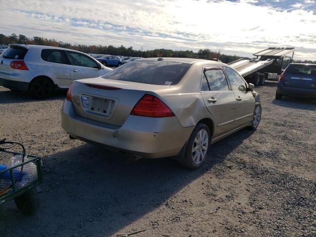 1HGCM66507A072460 - 2007 HONDA ACCORD EX GOLD photo 3