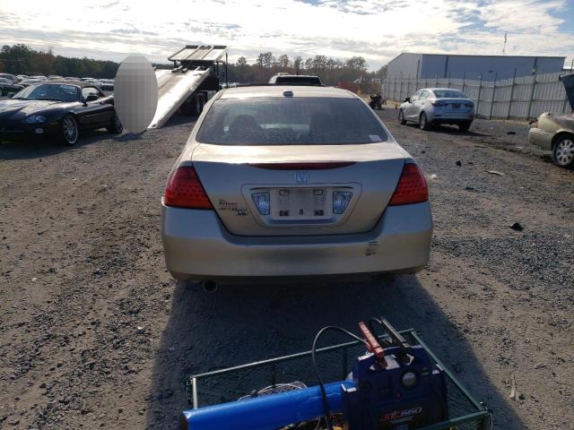 1HGCM66507A072460 - 2007 HONDA ACCORD EX GOLD photo 6