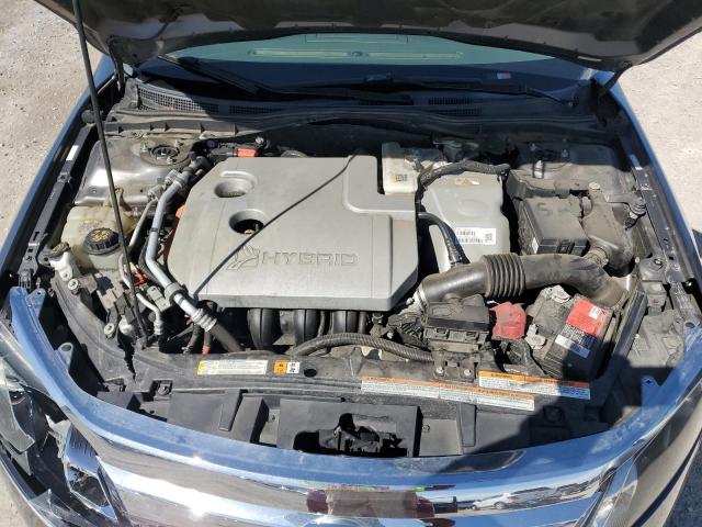 3FADP0L35AR418855 - 2010 FORD FUSION HYBRID GRAY photo 11