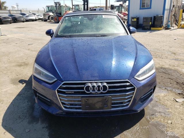 WAU2NGF50JN001785 - 2018 AUDI A5 PRESTIGE BLUE photo 5