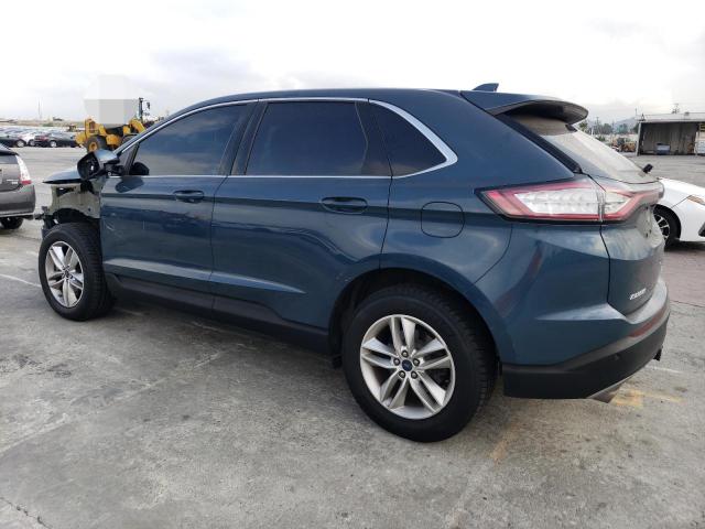 2FMPK4J95GBB03156 - 2016 FORD EDGE SEL BLUE photo 2