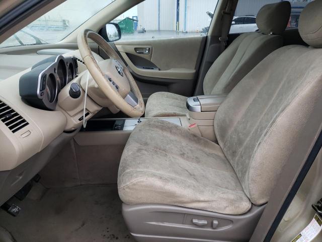 JN8AZ08W36W535871 - 2006 NISSAN MURANO SL GOLD photo 7