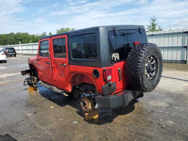 1C4BJWDG5FL519164 - 2015 JEEP WRANGLER U SPORT RED photo 2