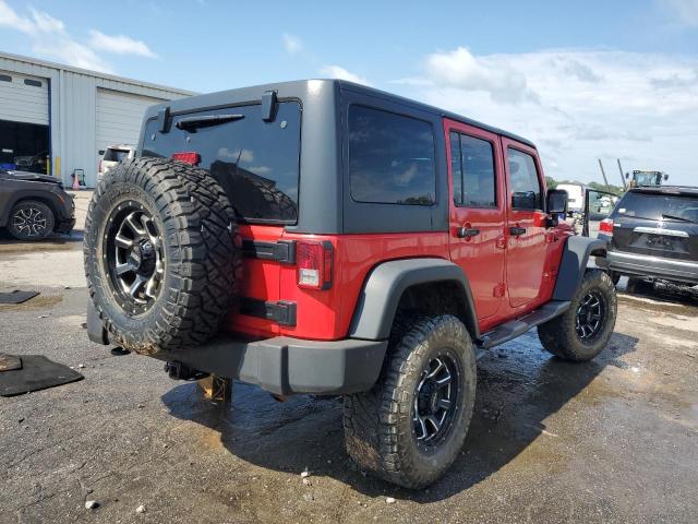 1C4BJWDG5FL519164 - 2015 JEEP WRANGLER U SPORT RED photo 3
