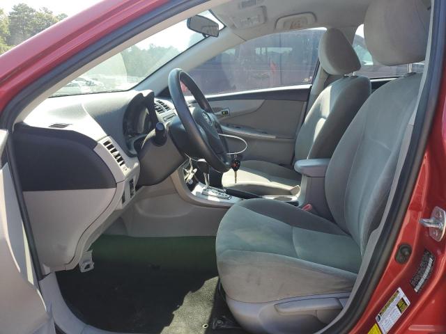 2T1BU4EE6CC860309 - 2012 TOYOTA COROLLA BASE BURGUNDY photo 7