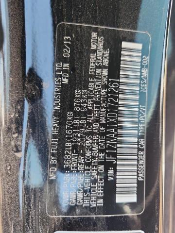 JF1ZNAA1XD1721261 - 2013 TOYOTA SCION FR-S أسود صورة 13