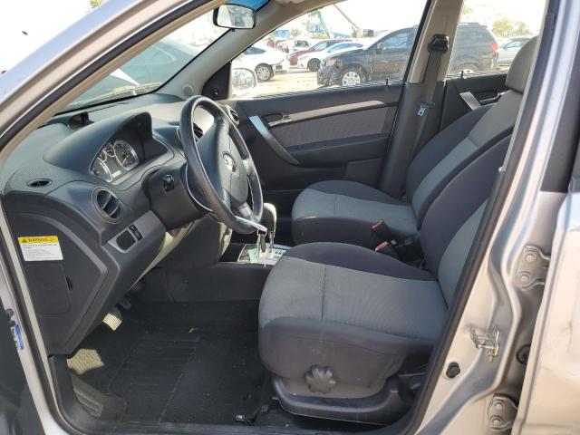 KL1TD66E09B613347 - 2009 CHEVROLET AVEO LS ვერცხლისფერი ფოტო 7