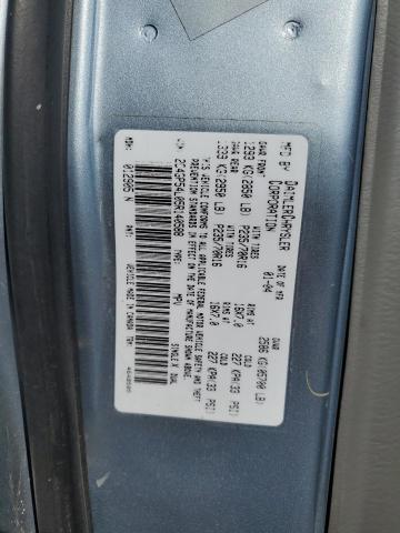 2C4GP54L05R140588 - 2005 CHRYSLER TOWN & COU TOURING SILVER photo 13