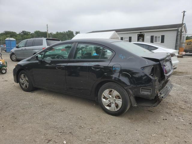 2HGFB2F55DH538490 - 2013 HONDA CIVIC LX შავი ფოტო 2