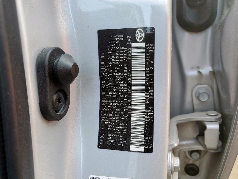 5YFB4MDE1PP039349 - 2023 TOYOTA COROLLA LE Gümüş foto 12