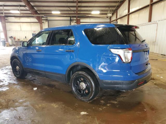 1FM5K8AT8JGB69095 - 2018 FORD EXPLORER POLICE INTERCEPTOR أزرق صورة 2