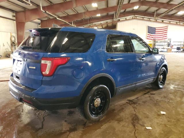 1FM5K8AT8JGB69095 - 2018 FORD EXPLORER POLICE INTERCEPTOR أزرق صورة 3