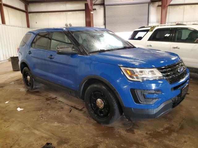 1FM5K8AT8JGB69095 - 2018 FORD EXPLORER POLICE INTERCEPTOR أزرق صورة 4