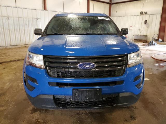 1FM5K8AT8JGB69095 - 2018 FORD EXPLORER POLICE INTERCEPTOR أزرق صورة 5