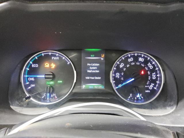 4T3RWRFV6MU020994 - 2021 TOYOTA RAV4 XLE SILVER photo 9